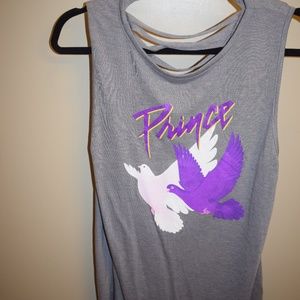 Prince Gray Graphic Tank- Size L